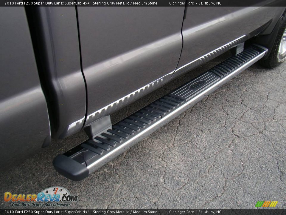 2010 Ford F250 Super Duty Lariat SuperCab 4x4 Sterling Gray Metallic / Medium Stone Photo #15