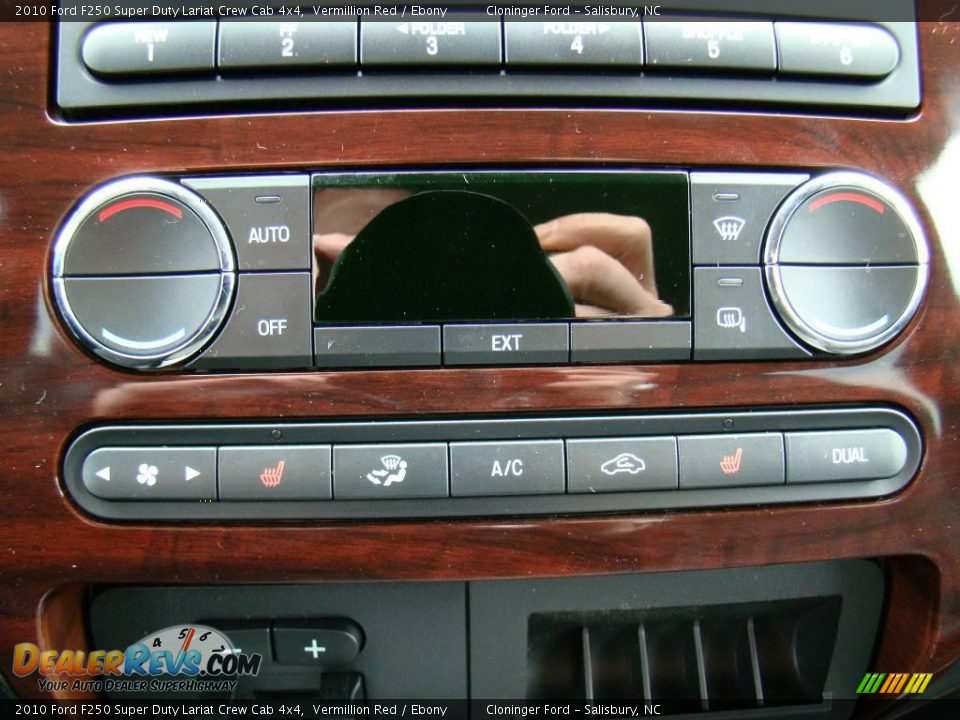 2010 Ford F250 Super Duty Lariat Crew Cab 4x4 Vermillion Red / Ebony Photo #23