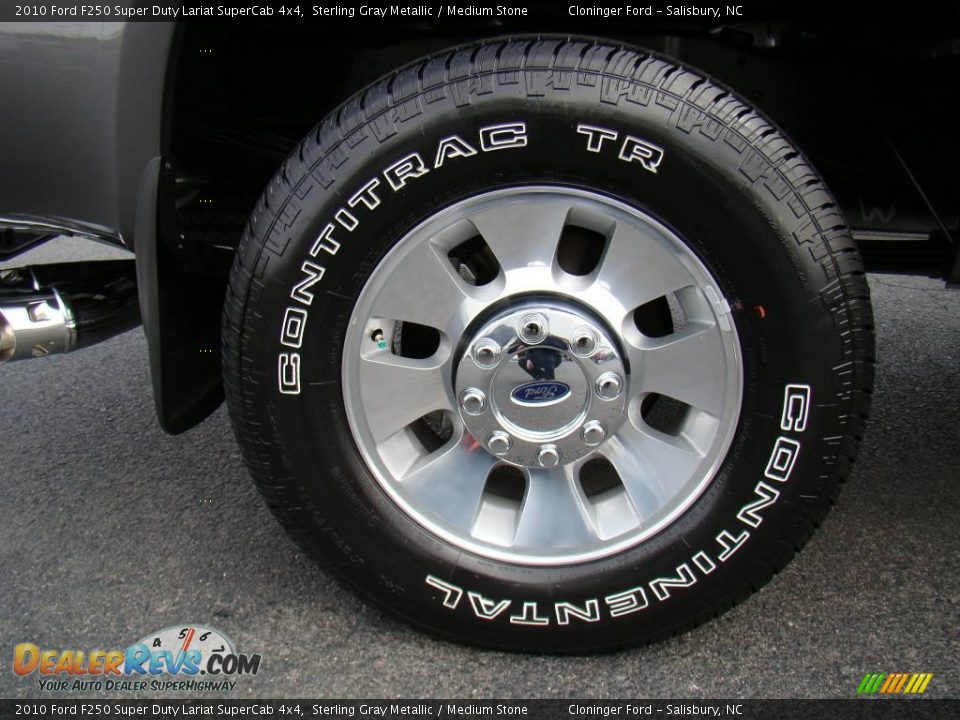2010 Ford F250 Super Duty Lariat SuperCab 4x4 Sterling Gray Metallic / Medium Stone Photo #16