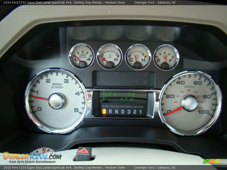 2010 Ford F250 Super Duty Lariat SuperCab 4x4 Sterling Gray Metallic / Medium Stone Photo #21