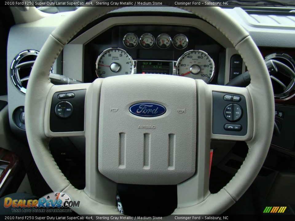 2010 Ford F250 Super Duty Lariat SuperCab 4x4 Sterling Gray Metallic / Medium Stone Photo #22