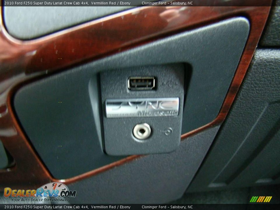 2010 Ford F250 Super Duty Lariat Crew Cab 4x4 Vermillion Red / Ebony Photo #29