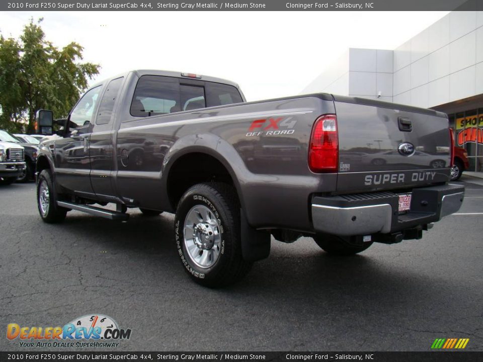 2010 Ford F250 Super Duty Lariat SuperCab 4x4 Sterling Gray Metallic / Medium Stone Photo #29