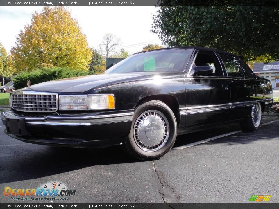 1996 Cadillac DeVille Sedan Black / Black Photo #1