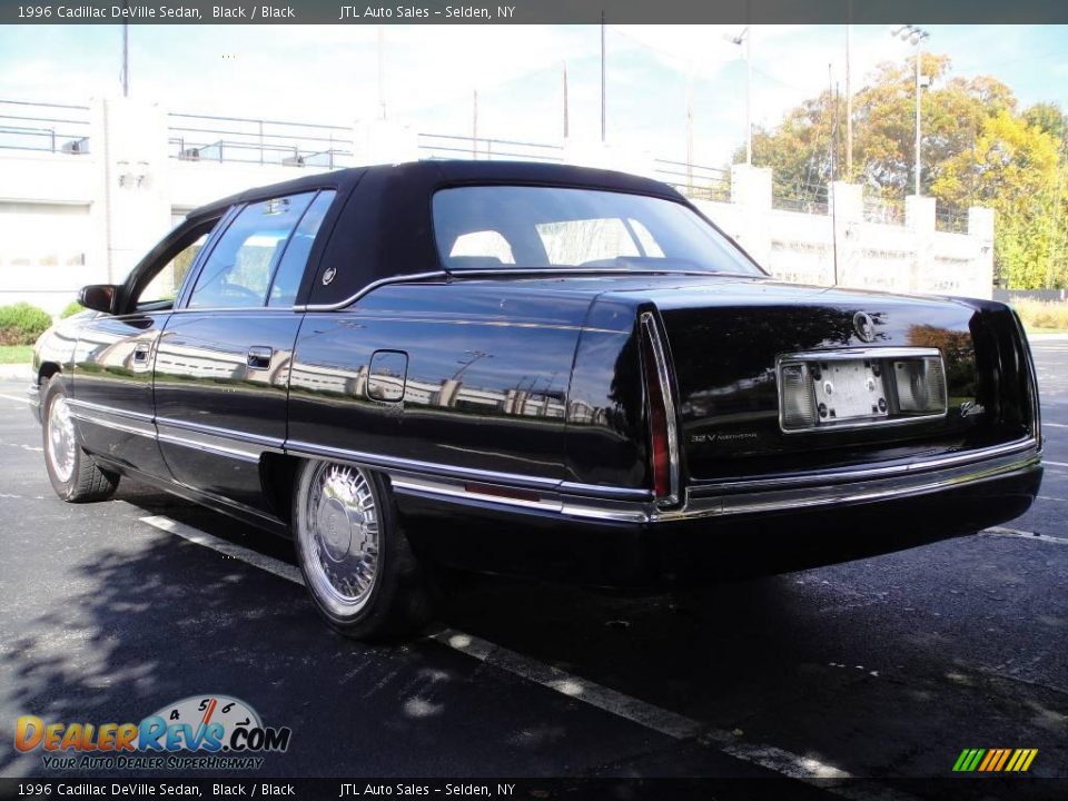 1996 Cadillac DeVille Sedan Black / Black Photo #3