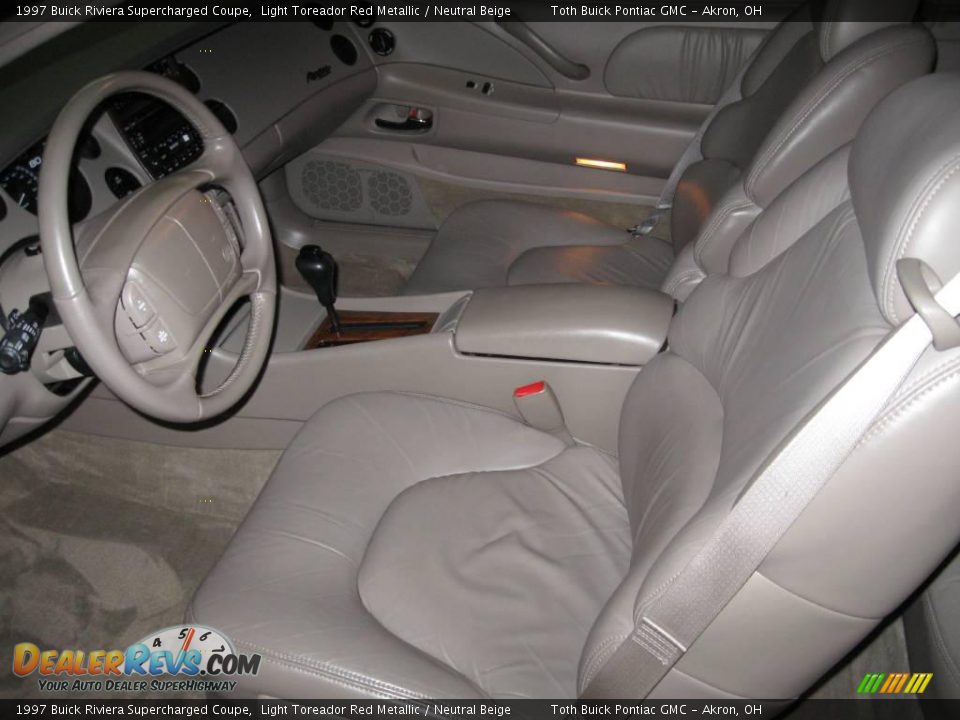 Front Seat of 1997 Buick Riviera Supercharged Coupe Photo #4