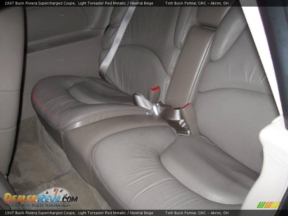 Rear Seat of 1997 Buick Riviera Supercharged Coupe Photo #5