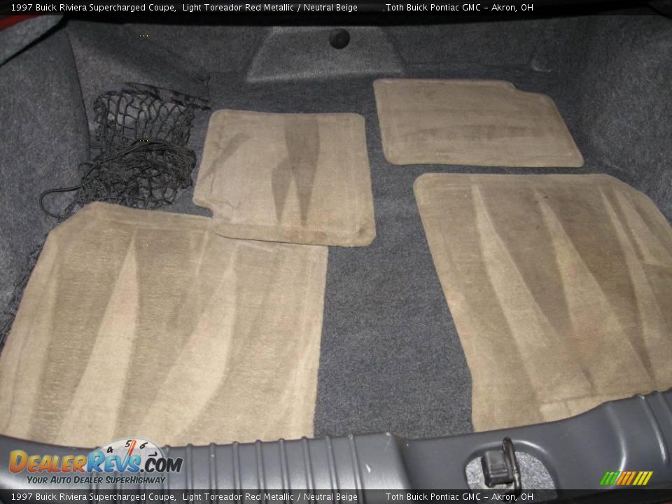 1997 Buick Riviera Supercharged Coupe Light Toreador Red Metallic / Neutral Beige Photo #11