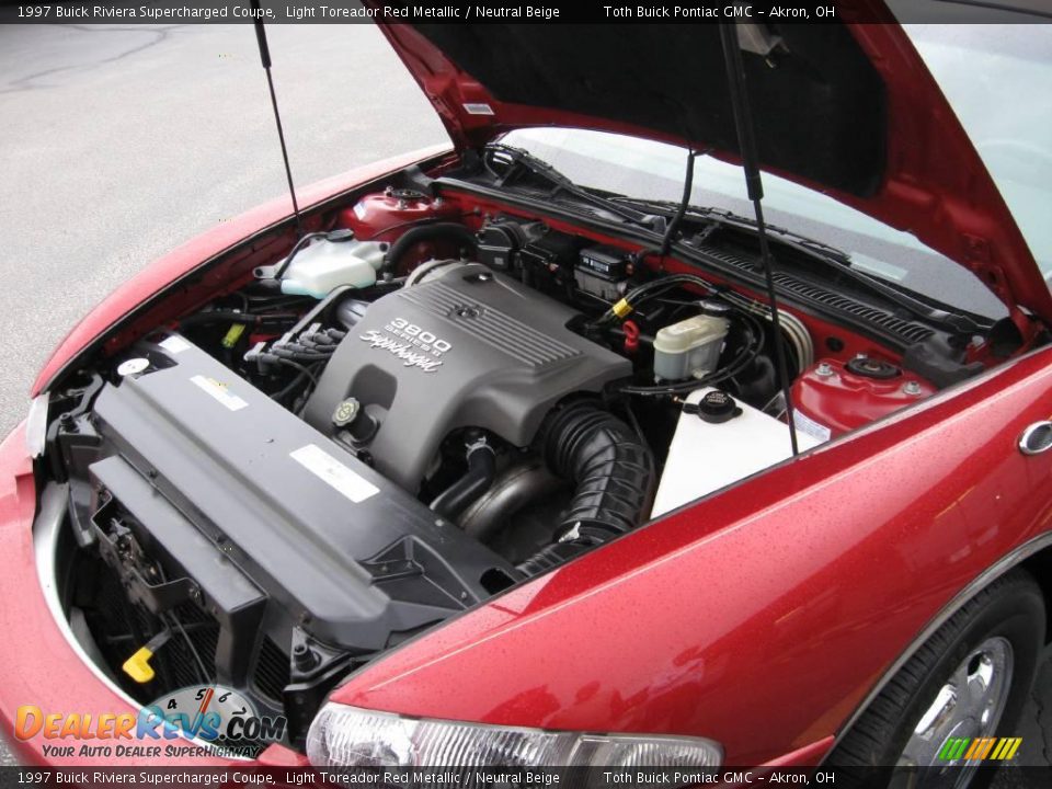 1997 Buick Riviera Supercharged Coupe 3.8 Liter OHV 12-Valve V6 Engine Photo #21