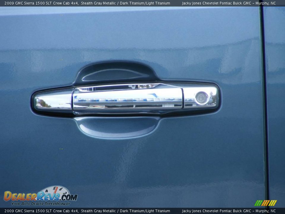 2009 GMC Sierra 1500 SLT Crew Cab 4x4 Stealth Gray Metallic / Dark Titanium/Light Titanium Photo #11