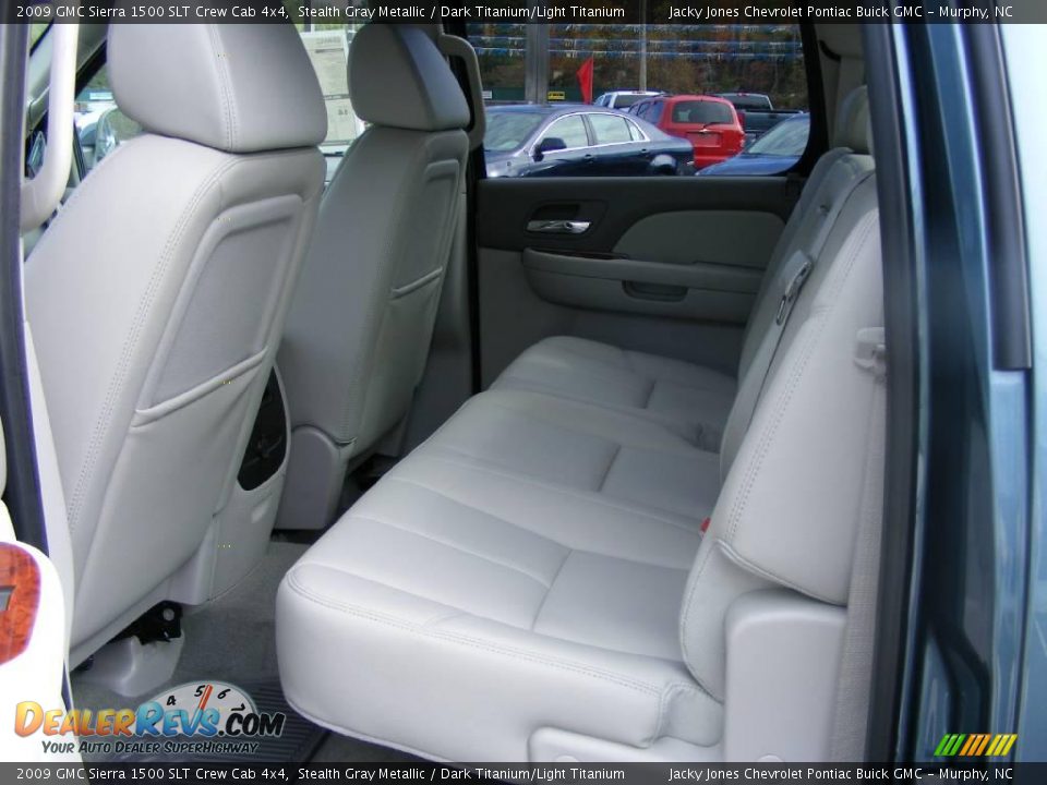 2009 GMC Sierra 1500 SLT Crew Cab 4x4 Stealth Gray Metallic / Dark Titanium/Light Titanium Photo #15
