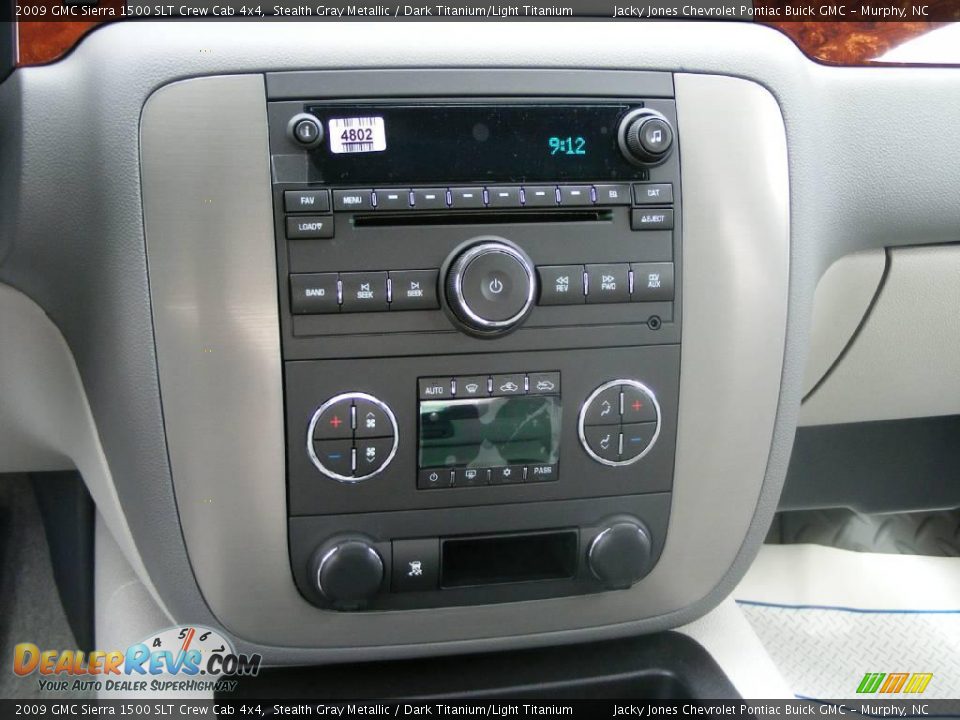 2009 GMC Sierra 1500 SLT Crew Cab 4x4 Stealth Gray Metallic / Dark Titanium/Light Titanium Photo #18