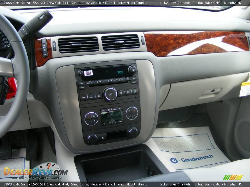 2009 GMC Sierra 1500 SLT Crew Cab 4x4 Stealth Gray Metallic / Dark Titanium/Light Titanium Photo #19