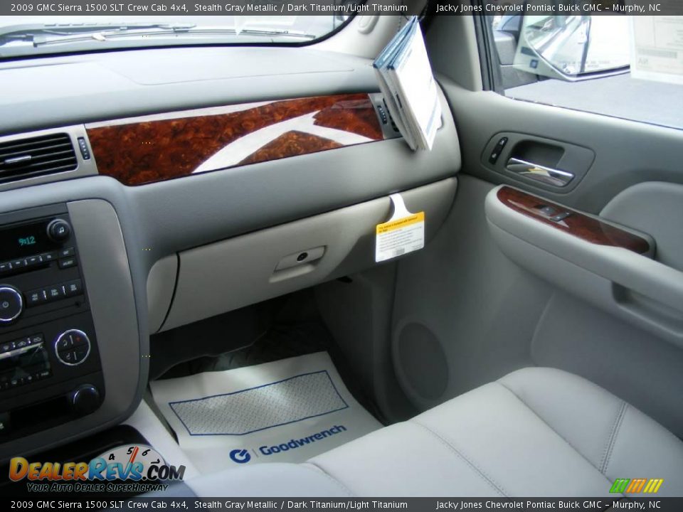 2009 GMC Sierra 1500 SLT Crew Cab 4x4 Stealth Gray Metallic / Dark Titanium/Light Titanium Photo #20