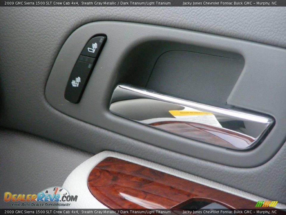 2009 GMC Sierra 1500 SLT Crew Cab 4x4 Stealth Gray Metallic / Dark Titanium/Light Titanium Photo #22