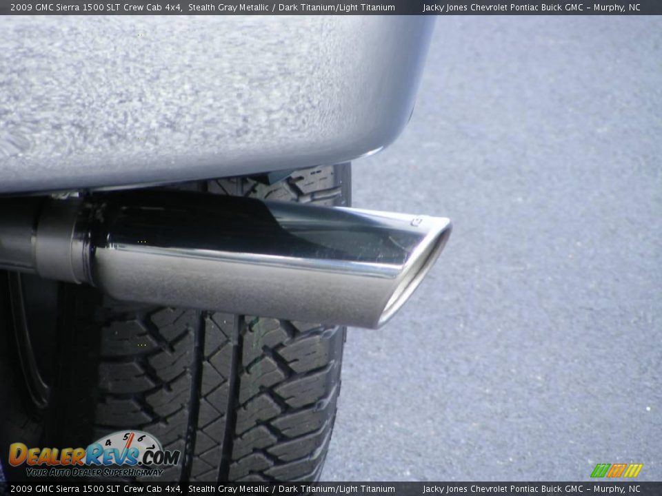 2009 GMC Sierra 1500 SLT Crew Cab 4x4 Stealth Gray Metallic / Dark Titanium/Light Titanium Photo #23