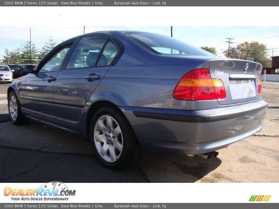2003 BMW 3 Series 325i Sedan Steel Blue Metallic / Grey Photo #3