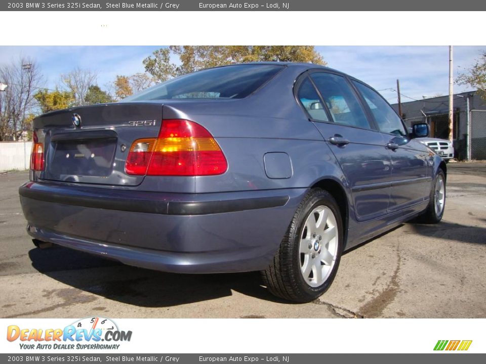 2003 BMW 3 Series 325i Sedan Steel Blue Metallic / Grey Photo #4