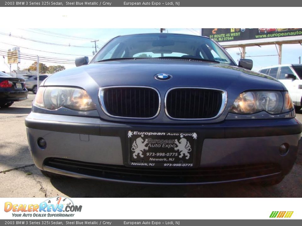 2003 BMW 3 Series 325i Sedan Steel Blue Metallic / Grey Photo #5