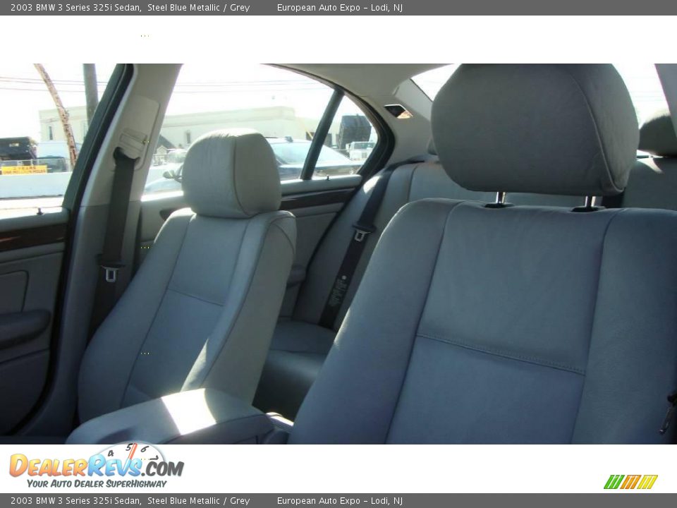 2003 BMW 3 Series 325i Sedan Steel Blue Metallic / Grey Photo #7