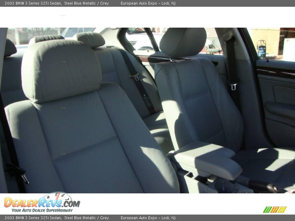 2003 BMW 3 Series 325i Sedan Steel Blue Metallic / Grey Photo #13