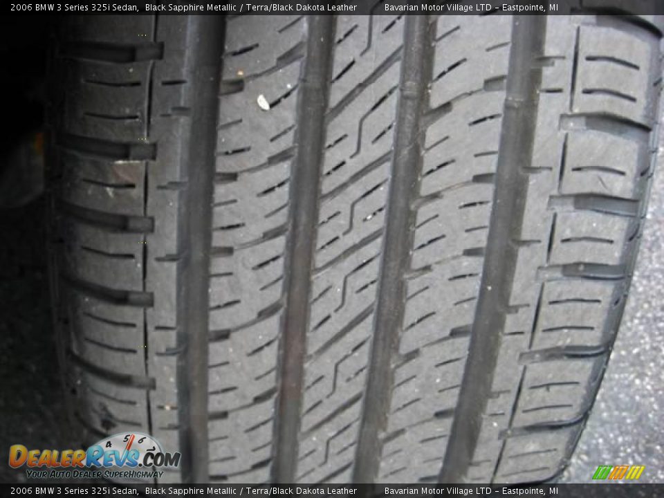 2006 BMW 3 Series 325i Sedan Black Sapphire Metallic / Terra/Black Dakota Leather Photo #26