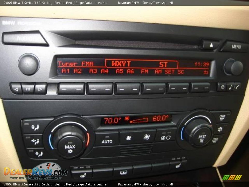 2006 BMW 3 Series 330i Sedan Electric Red / Beige Dakota Leather Photo #19
