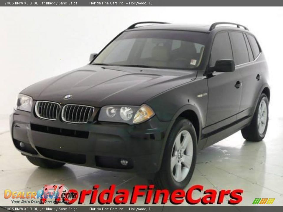 2006 BMW X3 3.0i Jet Black / Sand Beige Photo #1