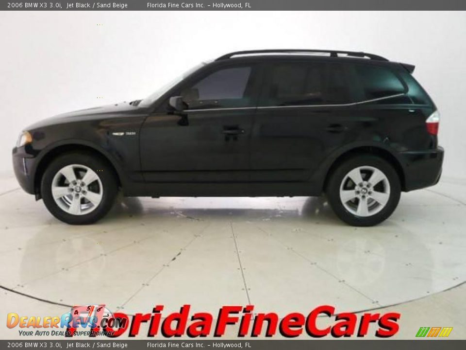 2006 BMW X3 3.0i Jet Black / Sand Beige Photo #3