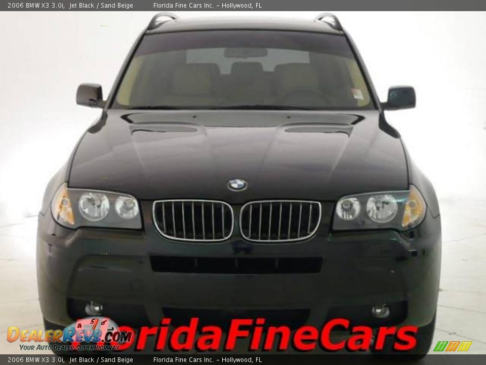 2006 BMW X3 3.0i Jet Black / Sand Beige Photo #5