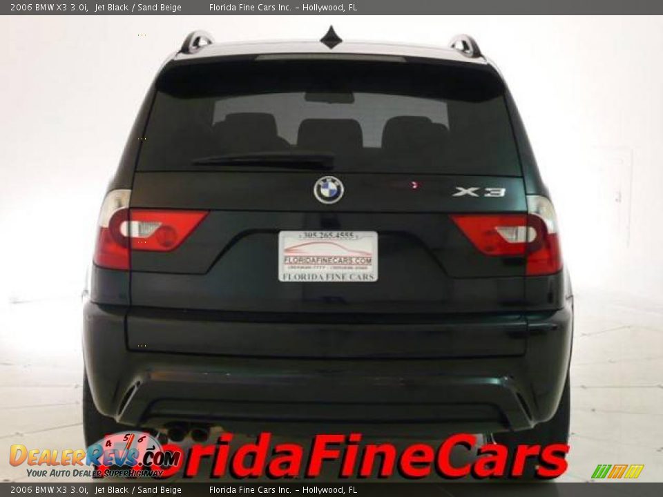 2006 BMW X3 3.0i Jet Black / Sand Beige Photo #6