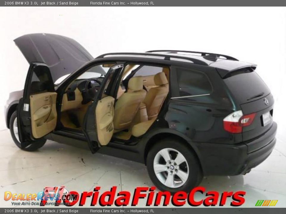 2006 BMW X3 3.0i Jet Black / Sand Beige Photo #8