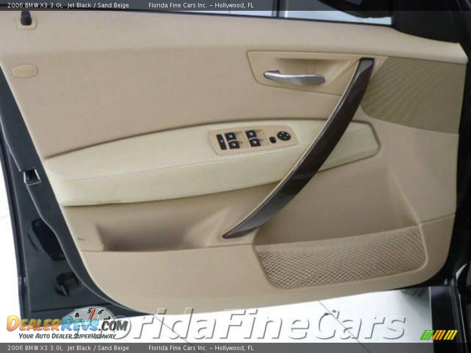 2006 BMW X3 3.0i Jet Black / Sand Beige Photo #11