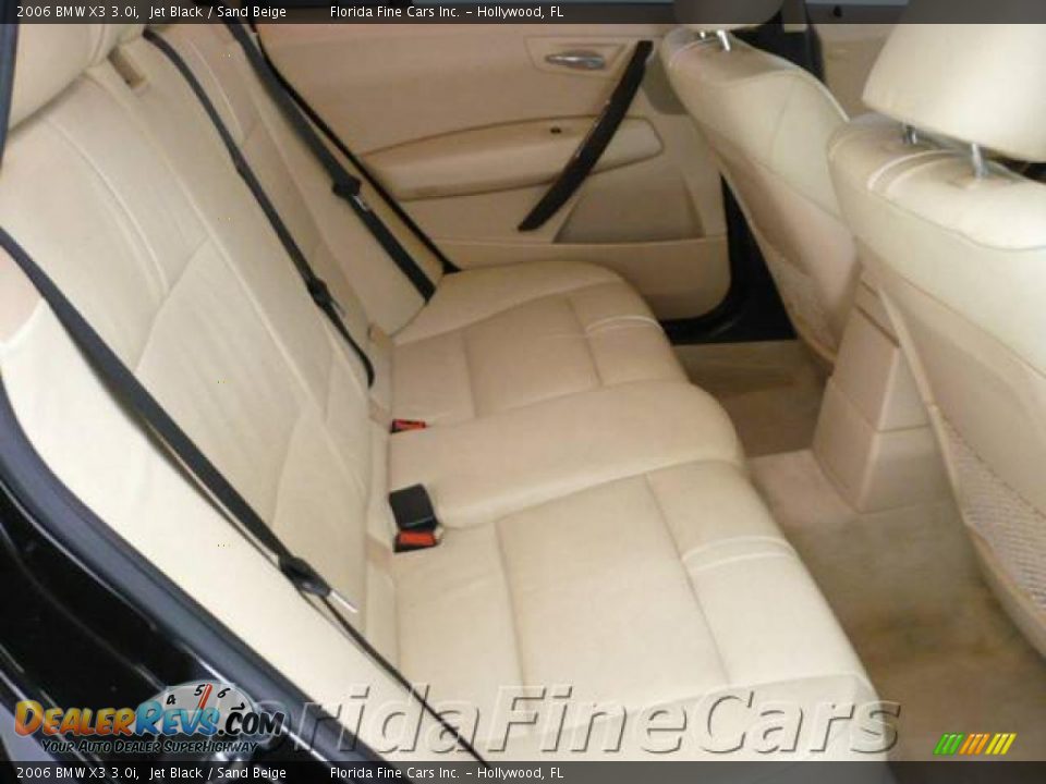 2006 BMW X3 3.0i Jet Black / Sand Beige Photo #14
