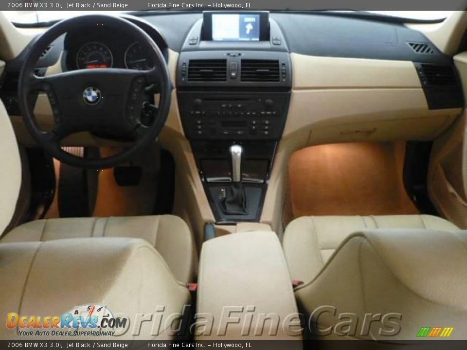 2006 BMW X3 3.0i Jet Black / Sand Beige Photo #16