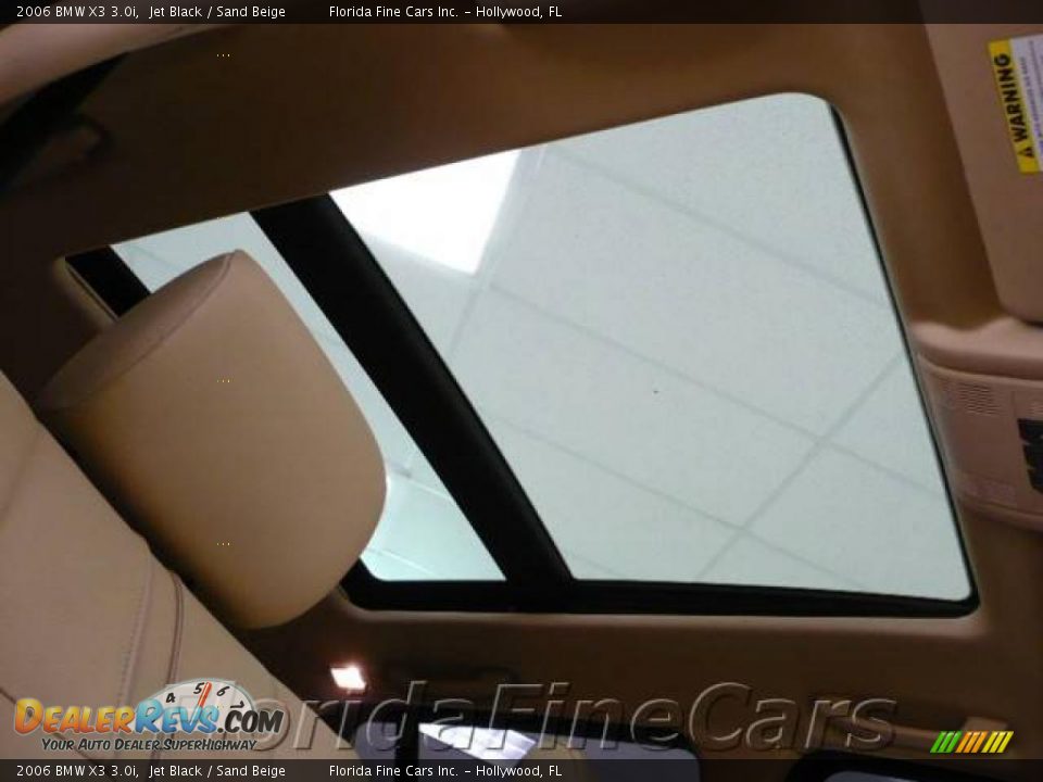 2006 BMW X3 3.0i Jet Black / Sand Beige Photo #20