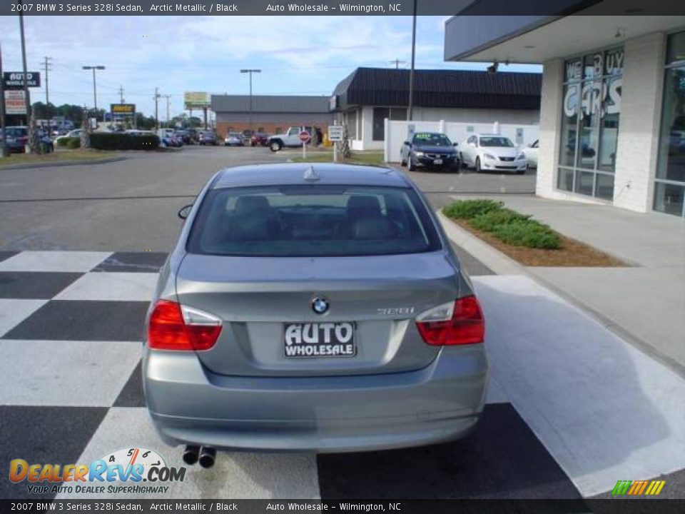 2007 BMW 3 Series 328i Sedan Arctic Metallic / Black Photo #3