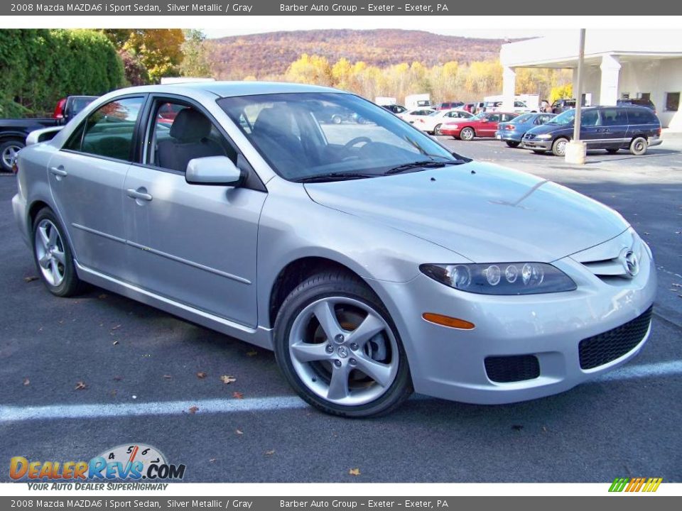 2008 Mazda MAZDA6 i Sport Sedan Silver Metallic / Gray Photo #3