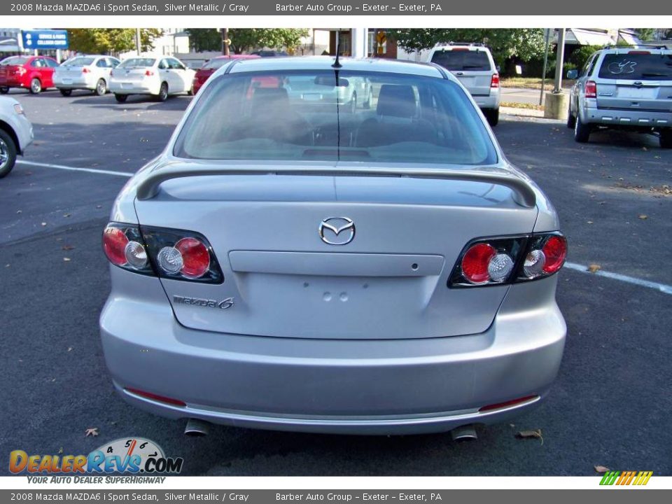 2008 Mazda MAZDA6 i Sport Sedan Silver Metallic / Gray Photo #6