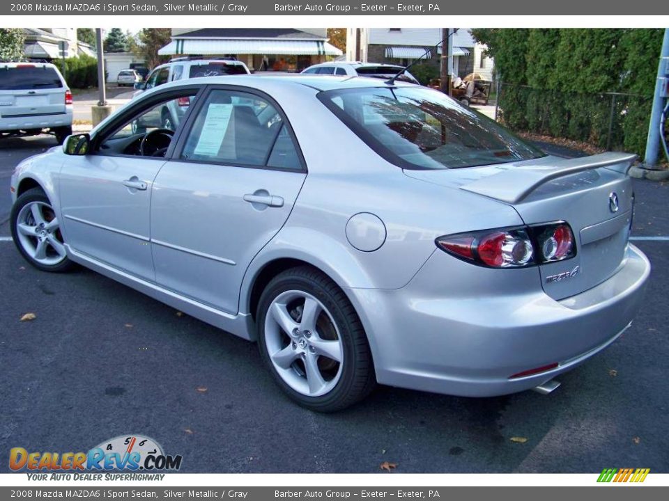2008 Mazda MAZDA6 i Sport Sedan Silver Metallic / Gray Photo #7