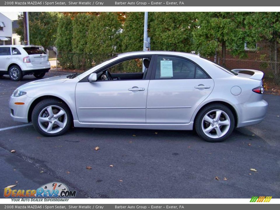 2008 Mazda MAZDA6 i Sport Sedan Silver Metallic / Gray Photo #8