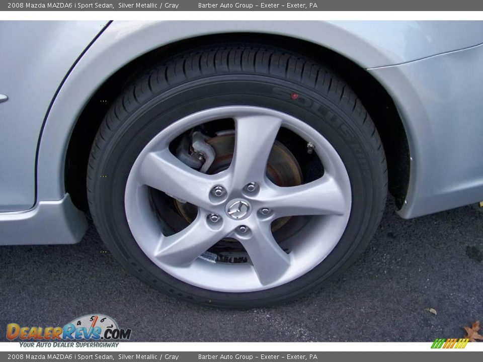 2008 Mazda MAZDA6 i Sport Sedan Silver Metallic / Gray Photo #9