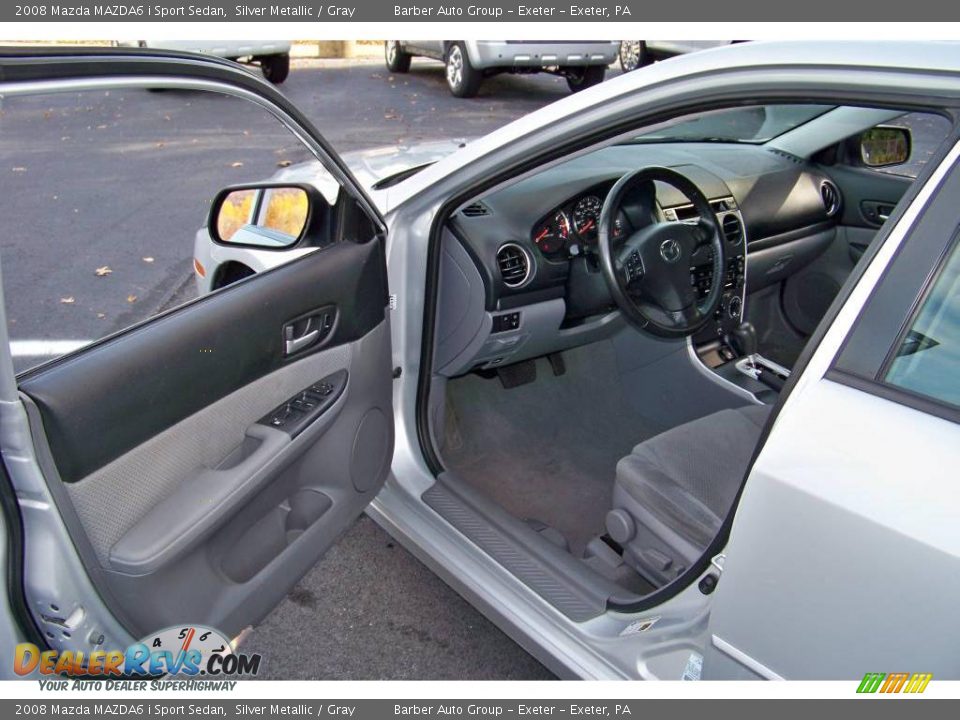 2008 Mazda MAZDA6 i Sport Sedan Silver Metallic / Gray Photo #11