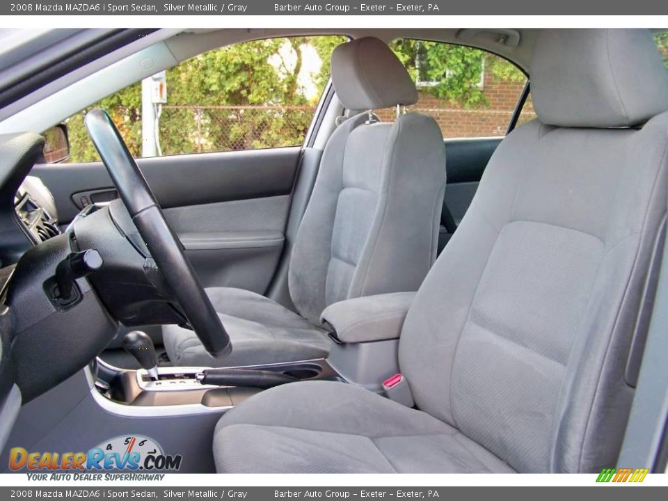 2008 Mazda MAZDA6 i Sport Sedan Silver Metallic / Gray Photo #12
