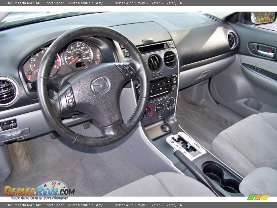 2008 Mazda MAZDA6 i Sport Sedan Silver Metallic / Gray Photo #13