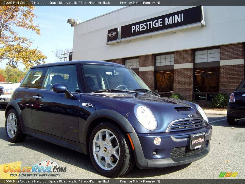 2006 Mini Cooper S Hardtop Space Blue Metallic / Black/Panther Black Photo #1