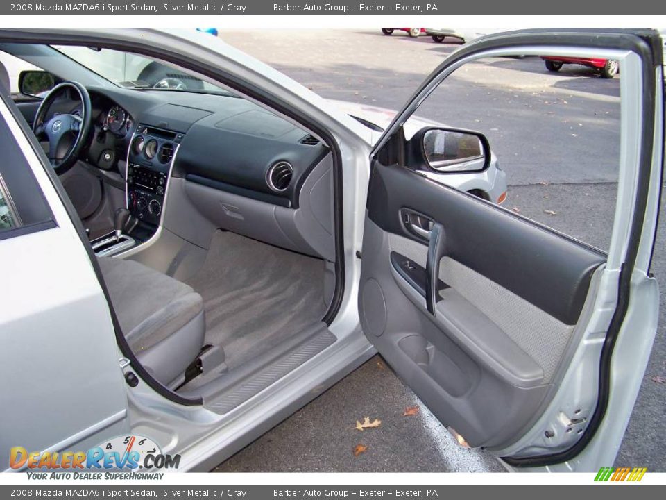 2008 Mazda MAZDA6 i Sport Sedan Silver Metallic / Gray Photo #18