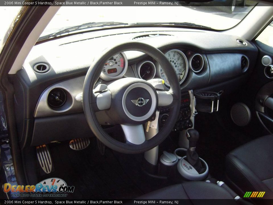 2006 Mini Cooper S Hardtop Space Blue Metallic / Black/Panther Black Photo #7