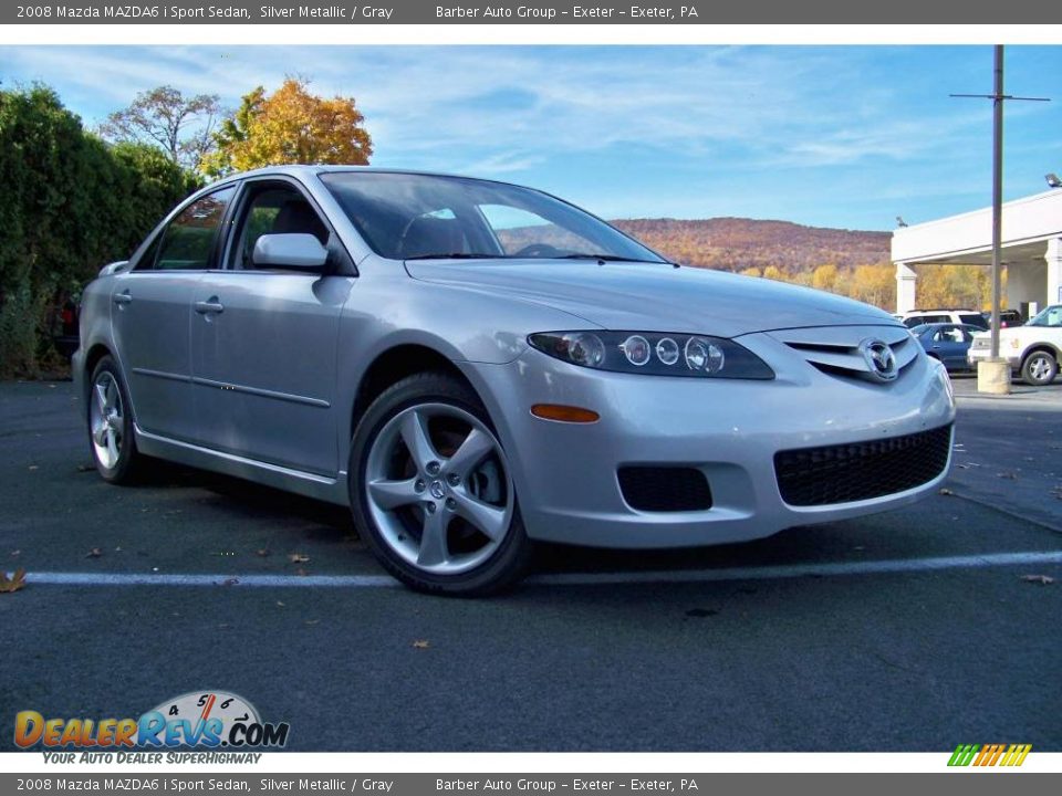 2008 Mazda MAZDA6 i Sport Sedan Silver Metallic / Gray Photo #25