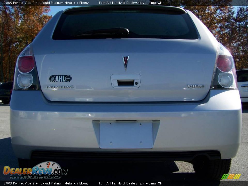 2009 Pontiac Vibe 2.4 Liquid Platinum Metallic / Ebony Photo #5